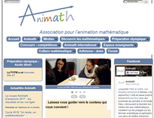 Tablet Screenshot of animath.fr